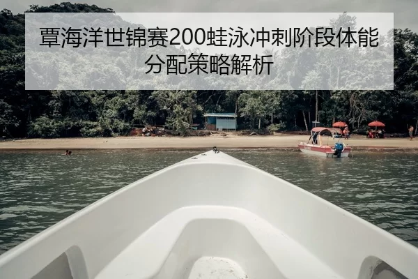 覃海洋世锦赛200蛙泳冲刺阶段体能分配策略解析